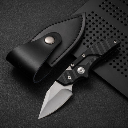 Folding Knife D2 Steel 2-in-1 Transformable Push Dagger EDC Tactical Self Defense