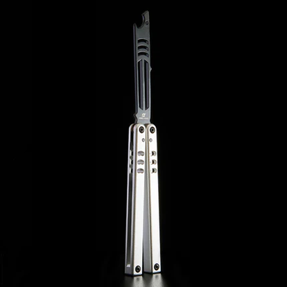 Bottle Opener Balisong Trainer - Armed Shark Inked Mako Butterfly Knife Gradient Flipper