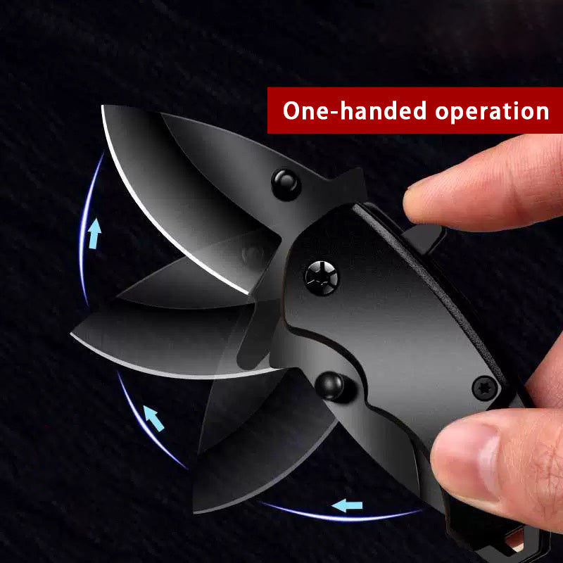 Shark Fang Mini Folding Knife - Stainless Steel Keychain EDC Utility Knife