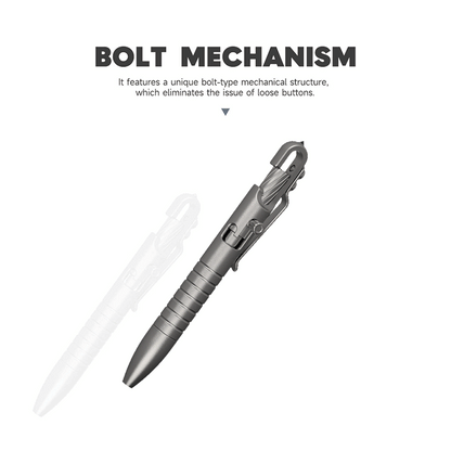 Ultimate GR5 Titanium Bolt Action Pen - Waterproof EDC with Secure Hook