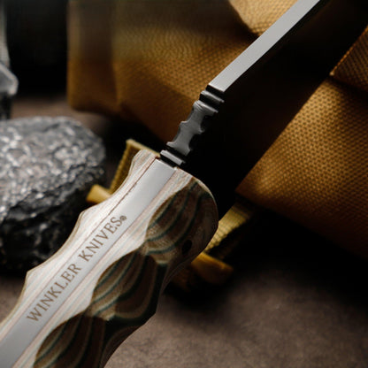 IronClad 80CRV2 Tactical Fixed Blade Knife - Full-Tang 5mm with G10 Handle Survival