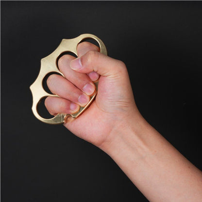 H59 Brass Knuckles - Four Finger Anti-Slip Pattern Heavy Duty EDC