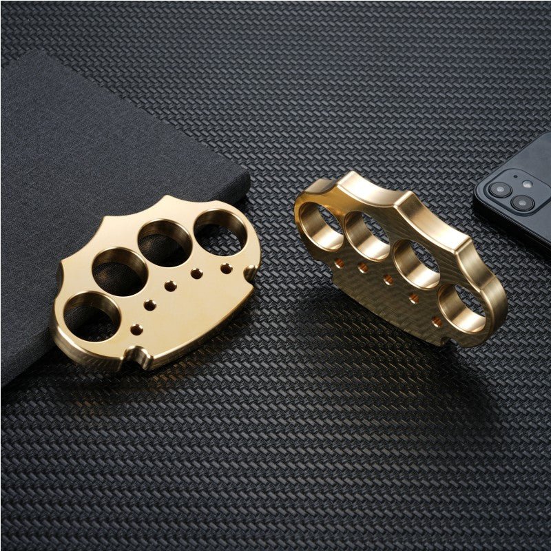 H59 Brass Knuckles - Four Finger Anti-Slip Pattern Heavy Duty EDC