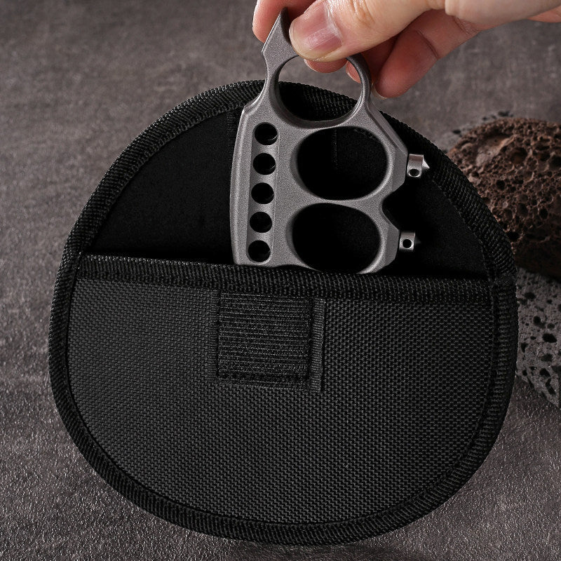 Brass Knuckles Zinc Alloy 4 Finger Heavy Duty Window Breaker Self-Defense EDC Knuckle Duster 162g