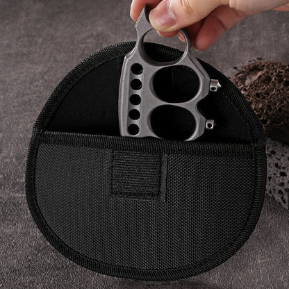 Brass Knuckles Zinc Alloy 4 Finger Heavy Duty Window Breaker Self-Defense EDC Knuckle Duster 162g
