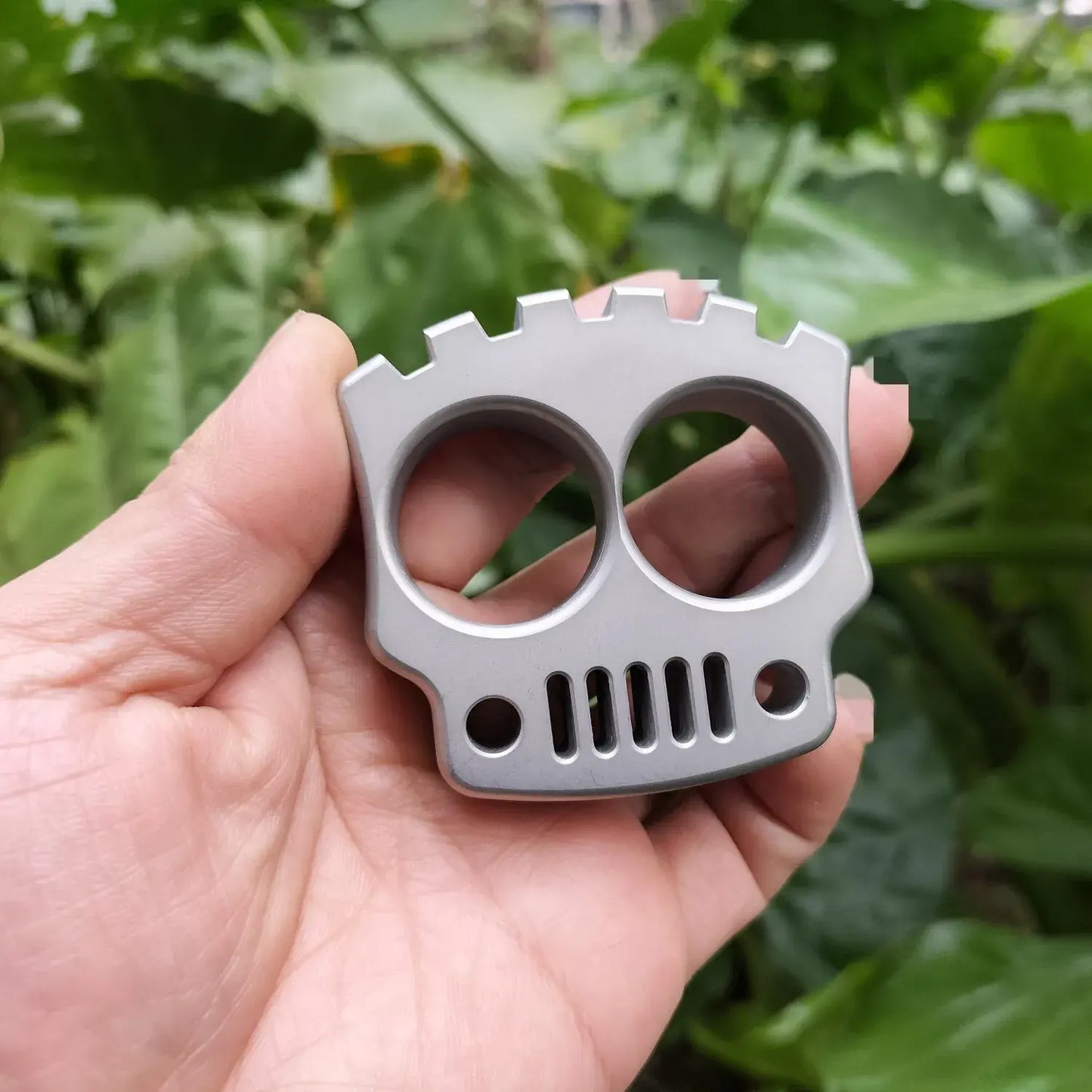 Tactical Knuckles – Skull Two Finger 304 Stainless Steel 200g Heavy EDC