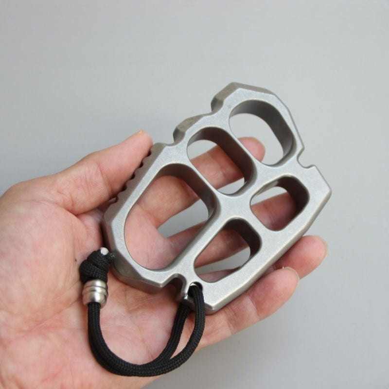 404c Stainless Steel Knuckles - Four Finger 18mm Ultra Thick Stonewash Heavy