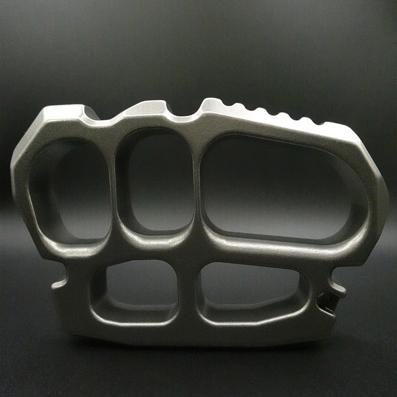 404c Stainless Steel Knuckles - Four Finger 18mm Ultra Thick Stonewash Heavy