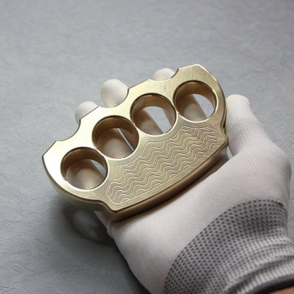 Brass Knuckles H59 | Four Finger Knuckle Duster Self Defense Knuckles - Anti-Slip Tactical Knuckles 640g