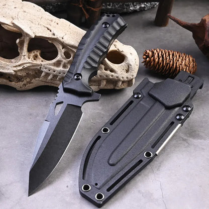 Survival Knife 8Cr13MoV Steel Fire Starter Kit Camping Outdoor Mountaineering EDC
