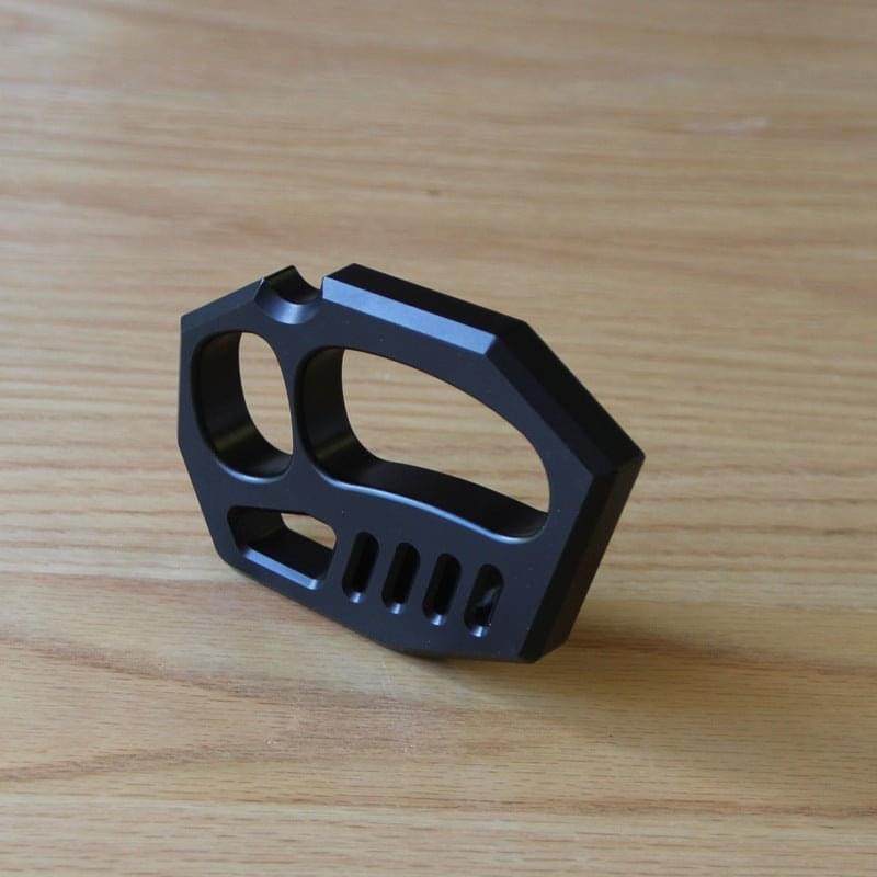 Aluminum Alloy Knuckles - Four Finger Black Oxide 15mm Lightweight