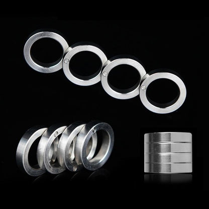 304 Stainless Steel Folding Knuckles - Four Finger Transformable Security Friendly