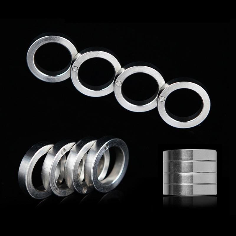 Folding Brass Knuckles Ring - Transformable Self Defense Jewelry