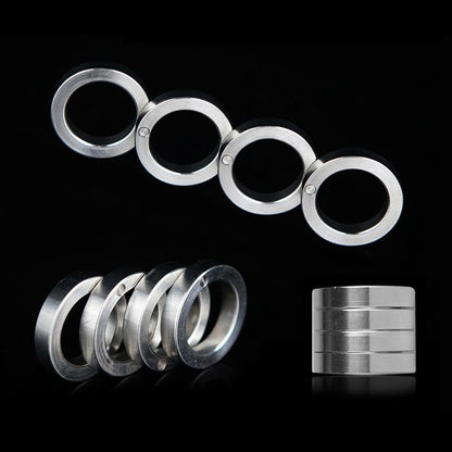 Folding Brass Knuckles Ring - Transformable Self Defense Jewelry