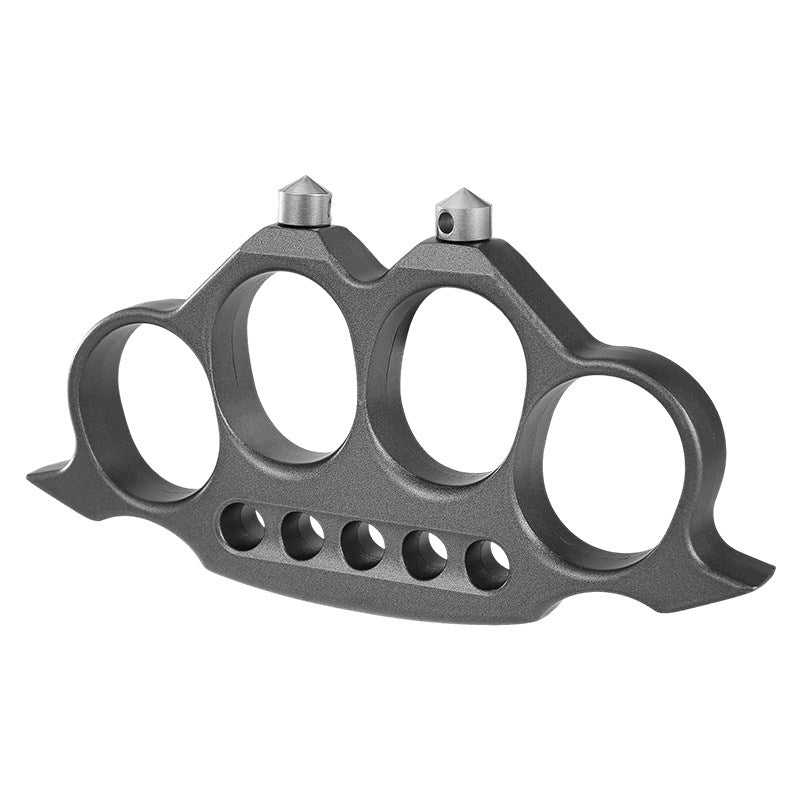 Brass Knuckles Zinc Alloy 4 Finger Heavy Duty Window Breaker Self-Defense EDC Knuckle Duster 162g