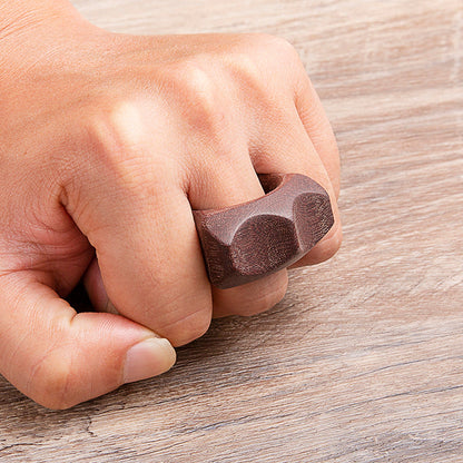 Micarta Single Finger Ring - 21mm Ultra Thick Non-Metal Lightweight