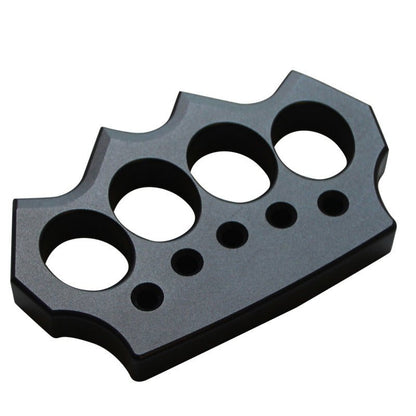 Aluminum Alloy Knuckles - Four Finger Black Oxide 15mm Lightweight