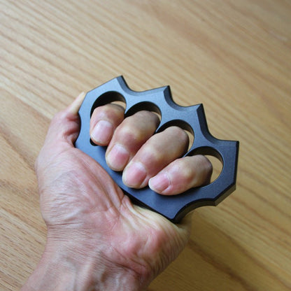 Aluminum Alloy Knuckles - Four Finger Black Oxide 15mm Lightweight
