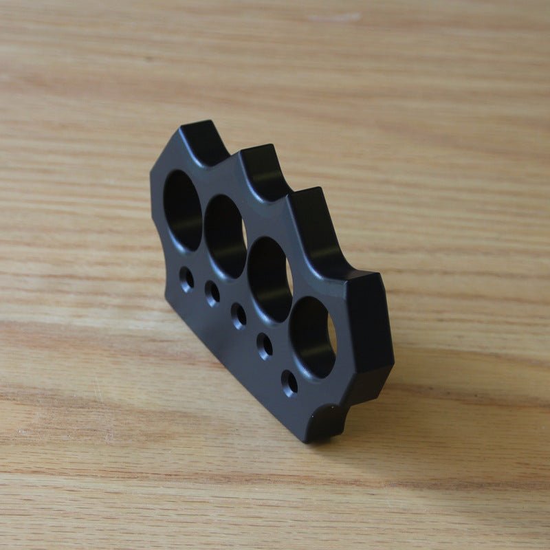 Aluminum Alloy Knuckles - Four Finger Black Oxide 15mm Lightweight