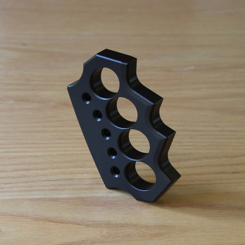 Aluminum Alloy Knuckles - Four Finger Black Oxide 15mm Lightweight