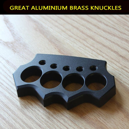 Aluminum Alloy Knuckles - Four Finger Black Oxide 15mm Lightweight
