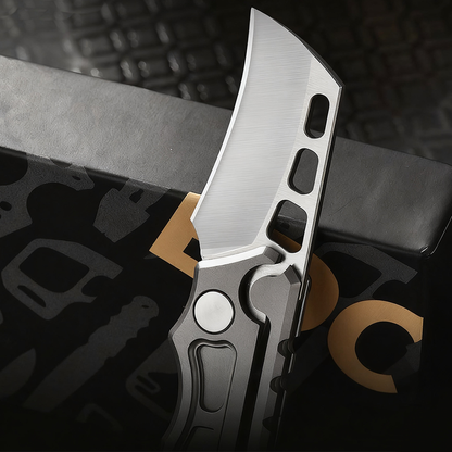 Titan Claw Mini EDC Folding Knife - 14C28N Steel & GR5 Titanium Handle