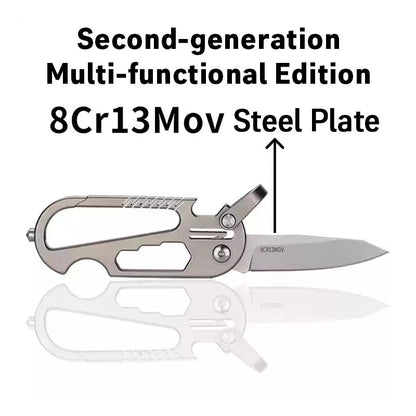 EdgeKey Titanium Multi-Function Keychain Knife | M390 or 8Cr13MoV Steel