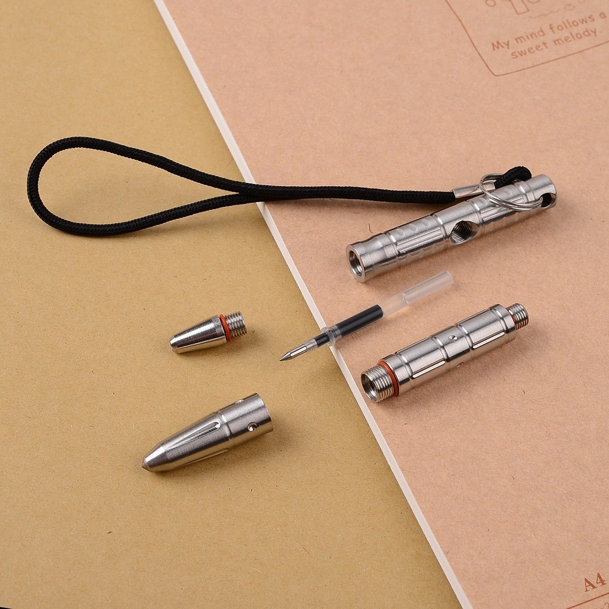 304 Stainless Steel Tactical Pen - Push Dagger Transformer Tungsten Glass Breaker