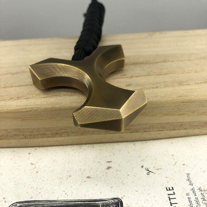 Brass Knuckle Dusters – Two Finger H-59 EDC Self Defense Tool with Paracord