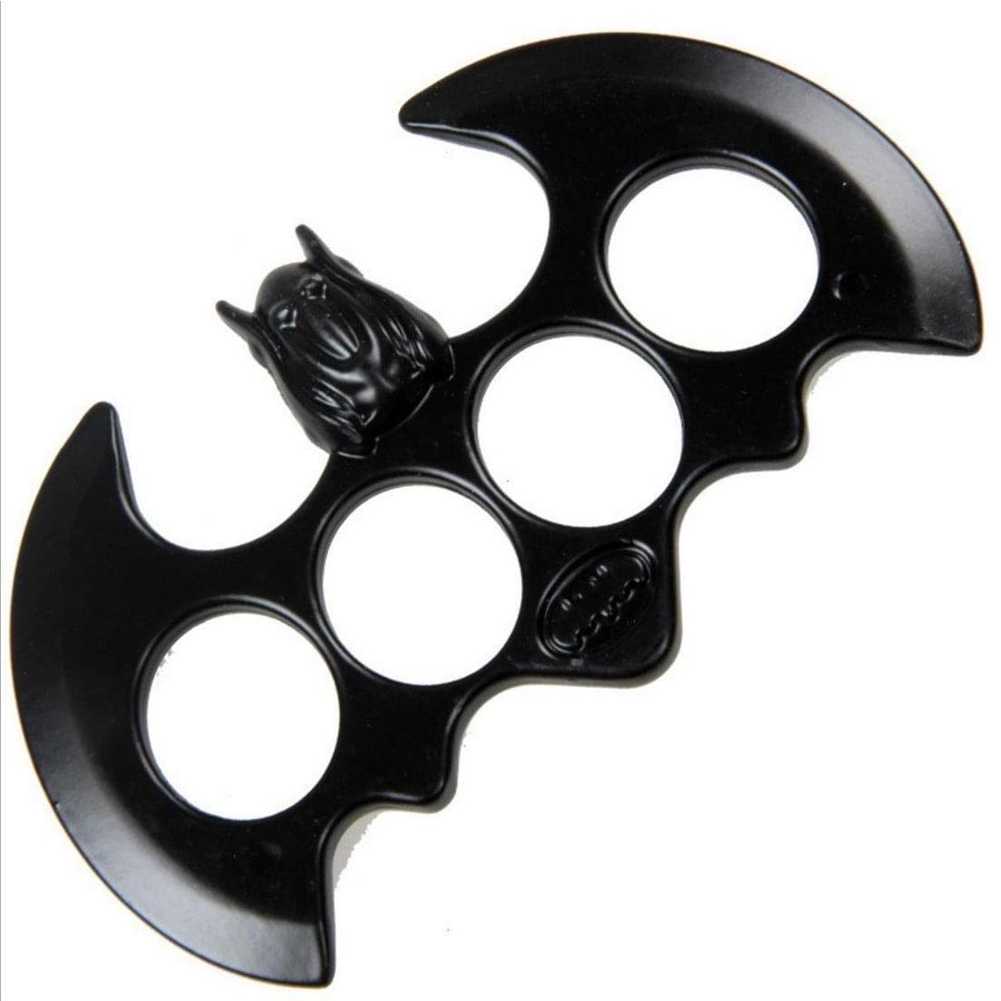 Hard Alloy Batman Edition Four Finger Knuckle - Black Tactical with Pouch