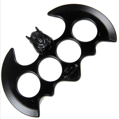 Hard Alloy Batman Edition Four Finger Knuckle - Black Tactical with Pouch