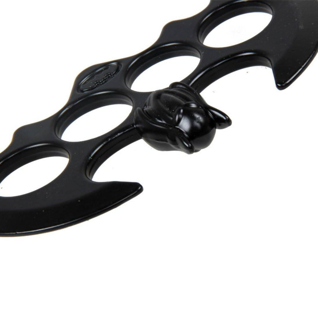Hard Alloy Batman Edition Four Finger Knuckle - Black Tactical with Pouch