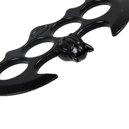 Hard Alloy Batman Edition Four Finger Knuckle - Black Tactical with Pouch