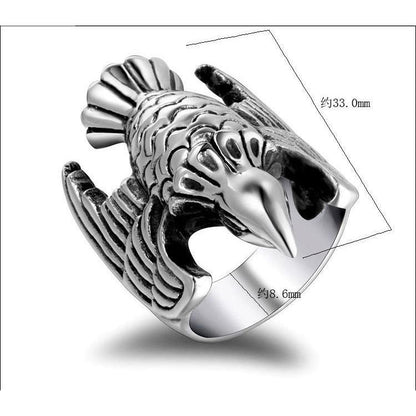 Silver Eagle 316L Stainless Steel Self Defense Ring