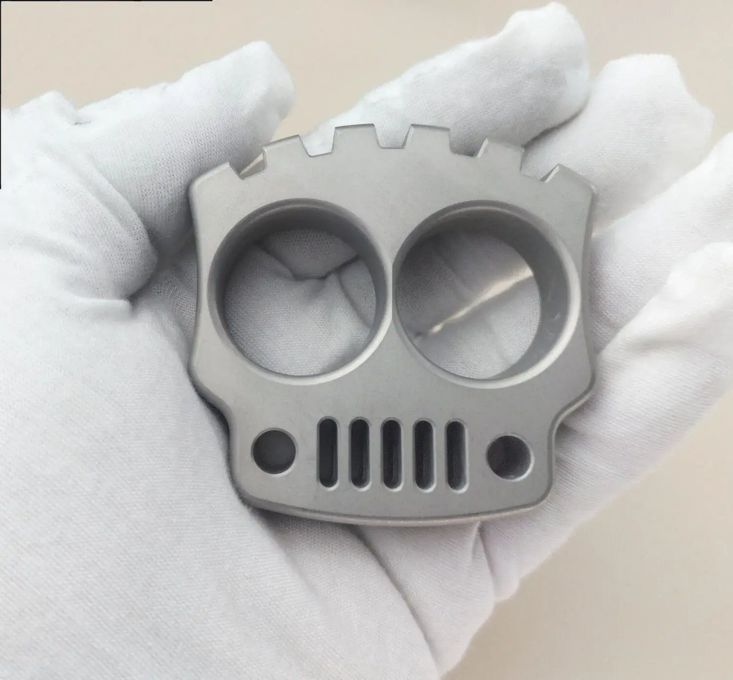 Tactical Knuckles – Skull Two Finger 304 Stainless Steel 200g Heavy EDC