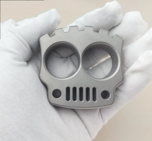 Tactical Knuckles – Skull Two Finger 304 Stainless Steel 200g Heavy EDC