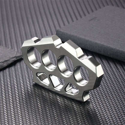 Brass Knuckles Stainless Steel 4 Finger Heavy Duty Full Size Self-Defense EDC Knuckle Duster 425g