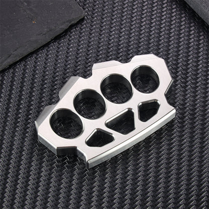Brass Knuckles Stainless Steel 4 Finger Heavy Duty Full Size Self-Defense EDC Knuckle Duster 425g