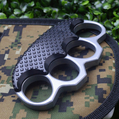 High-Strength Steel Extreme-Thick 25mm Four Finger Knuckle - Tactical Grip Pads