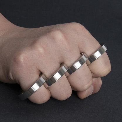 304 Stainless Steel Folding Knuckles - Four Finger Transformable Security Friendly