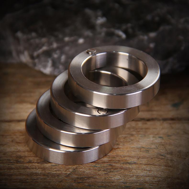 304 Stainless Steel Folding Knuckles - Four Finger Transformable Security Friendly