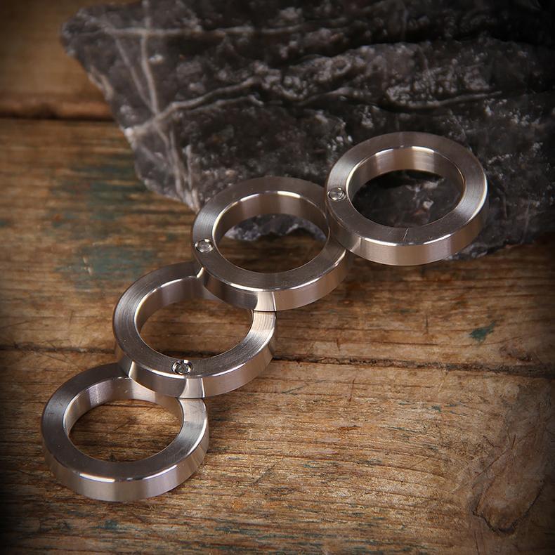304 Stainless Steel Folding Knuckles - Four Finger Transformable Security Friendly