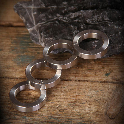 304 Stainless Steel Folding Knuckles - Four Finger Transformable Security Friendly