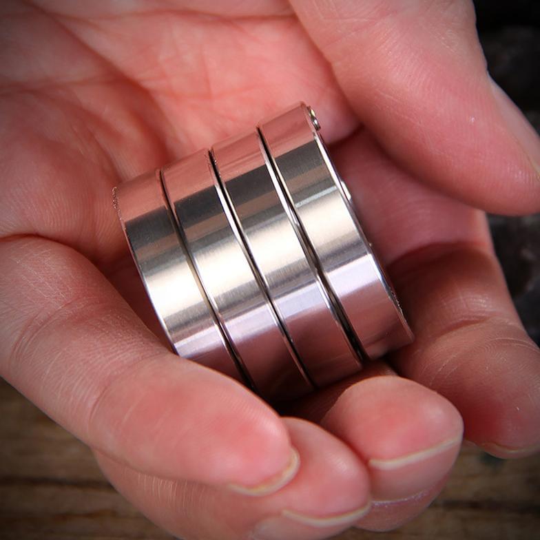 304 Stainless Steel Folding Knuckles - Four Finger Transformable Security Friendly