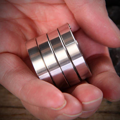 304 Stainless Steel Folding Knuckles - Four Finger Transformable Security Friendly