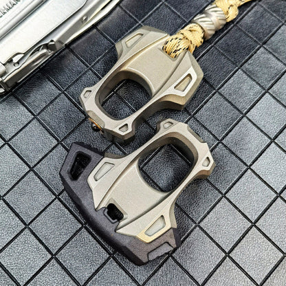 Knuckle Duster – 7075 Aluminum Window Breaker Palm Rest Paracord EDC Self Defense
