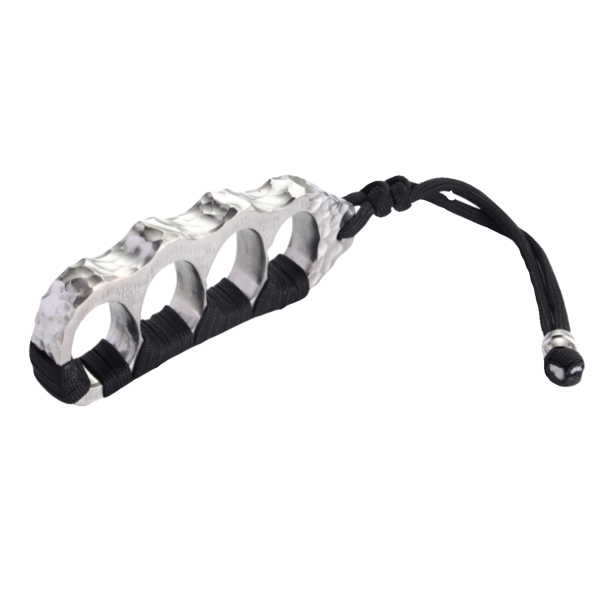 Brass Knuckles Titanium Hand-Hammered Crater CNC One-Piece Self-Defense EDC Knuckle Duster