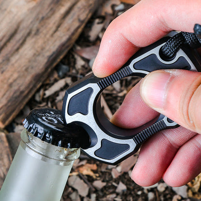 EDC Knuckles – TC4 Titanium Ring Bottle Opener Multi-Function Self Defense Tool