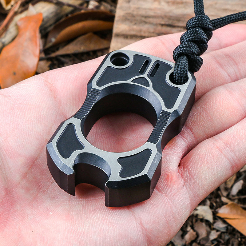 EDC Knuckles – TC4 Titanium Ring Bottle Opener Multi-Function Self Defense Tool