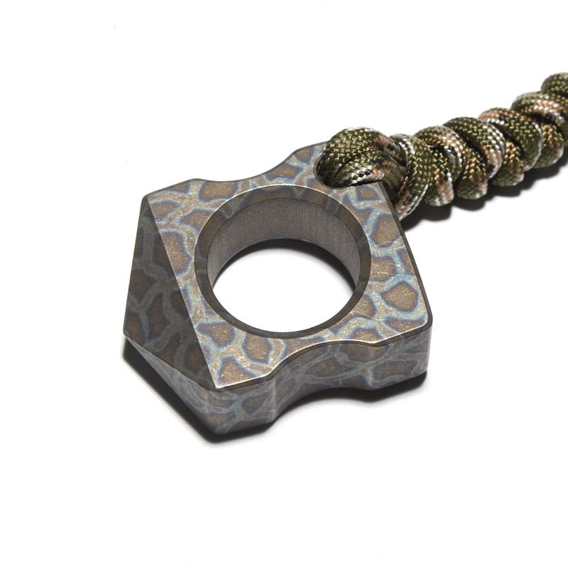 Titanium Defense Ring - Two-Finger Window Breaker EDC Self-Defense Emergency Tool